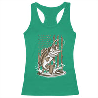 Fishing Camo Racerback Tank Top Bass Fish American Flag Boy Men Fisherman Gift