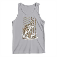 Fishing Camo Tank Top Bass Fish American Flag Boy Men Fisherman Gift