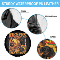 Funny Wiener Dog Spare Tire Cover Vintage Bootleg Gift For Dachshund Lover - Wonder Print Shop