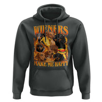 Funny Wiener Dog Hoodie Vintage Bootleg Gift For Dachshund Lover - Wonder Print Shop