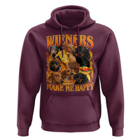 Funny Wiener Dog Hoodie Vintage Bootleg Gift For Dachshund Lover - Wonder Print Shop