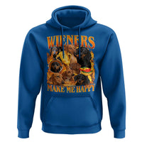 Funny Wiener Dog Hoodie Vintage Bootleg Gift For Dachshund Lover - Wonder Print Shop