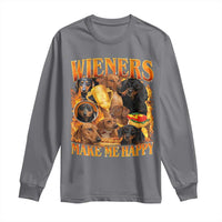 Funny Wiener Dog Long Sleeve Shirt Vintage Bootleg Gift For Dachshund Lover - Wonder Print Shop