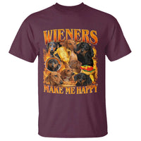 Funny Wiener Dog T Shirt Vintage Bootleg Gift For Dachshund Lover - Wonder Print Shop