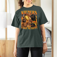 Funny Wiener Dog T Shirt For Women Vintage Bootleg Gift For Dachshund Lover - Wonder Print Shop