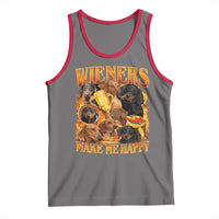 Funny Wiener Dog Tank Top Vintage Bootleg Gift For Dachshund Lover - Wonder Print Shop
