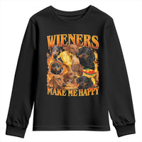 Funny Wiener Dog Youth Sweatshirt Vintage Bootleg Gift For Dachshund Lover - Wonder Print Shop