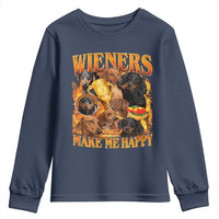 Funny Wiener Dog Youth Sweatshirt Vintage Bootleg Gift For Dachshund Lover - Wonder Print Shop