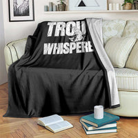 Trout Fishing Throw Blanket Funny Fishing Fisherman Trout Whisperer Gift - Wonder Print Shop