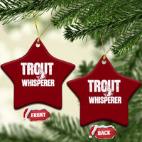 Trout Fishing Ceramic Ornament Funny Fishing Fisherman Trout Whisperer Gift - Wonder Print Shop