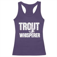 Trout Fishing Racerback Tank Top Funny Fishing Fisherman Trout Whisperer Gift - Wonder Print Shop