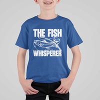 Funny Fishing T Shirt For Kid The Fish Whisperer Lake Life Gift For Fishermen Dads - Wonder Print Shop