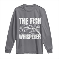 Funny Fishing Long Sleeve Shirt The Fish Whisperer Lake Life Gift For Fishermen Dads - Wonder Print Shop