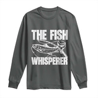 Funny Fishing Long Sleeve Shirt The Fish Whisperer Lake Life Gift For Fishermen Dads - Wonder Print Shop