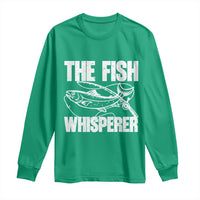 Funny Fishing Long Sleeve Shirt The Fish Whisperer Lake Life Gift For Fishermen Dads - Wonder Print Shop