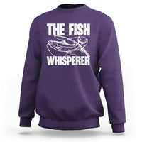 Funny Fishing Sweatshirt The Fish Whisperer Lake Life Gift For Fishermen Dads - Wonder Print Shop