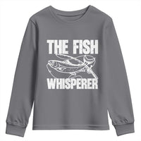 Funny Fishing Youth Sweatshirt The Fish Whisperer Lake Life Gift For Fishermen Dads - Wonder Print Shop