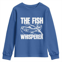 Funny Fishing Youth Sweatshirt The Fish Whisperer Lake Life Gift For Fishermen Dads - Wonder Print Shop