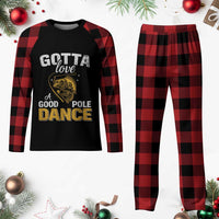 Gotta Love A Good Pole Dance Fishing Plaid Pajama Set Funny Fisherman Grandpa Dad Uncle Boyfriend - Wonder Print Shop