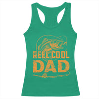 Reel Cool Dad Racerback Tank Top Funny Fishing Fisherman Fathers Day