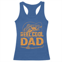 Reel Cool Dad Racerback Tank Top Funny Fishing Fisherman Fathers Day