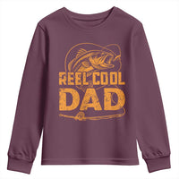 Reel Cool Dad Youth Sweatshirt Funny Fishing Fisherman Fathers Day