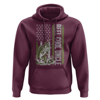 Uncle Fishing Hoodie Reel Cool Uncle Fisherman US Flag