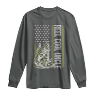 Uncle Fishing Long Sleeve Shirt Reel Cool Uncle Fisherman US Flag