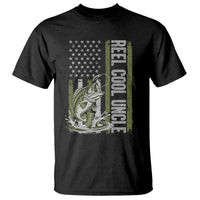 Uncle Fishing T Shirt Reel Cool Uncle Fisherman US Flag