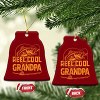 Reel Cool Grandpa Ceramic Ornament Funny Fishing Fisherman Fathers Day