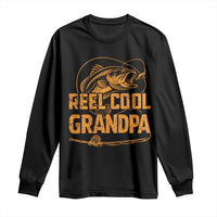 Reel Cool Grandpa Long Sleeve Shirt Funny Fishing Fisherman Fathers Day