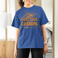 Reel Cool Grandpa T Shirt For Women Funny Fishing Fisherman Fathers Day