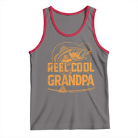 Reel Cool Grandpa Tank Top Funny Fishing Fisherman Fathers Day