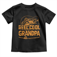 Reel Cool Grandpa Toddler T Shirt Funny Fishing Fisherman Fathers Day