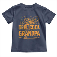 Reel Cool Grandpa Toddler T Shirt Funny Fishing Fisherman Fathers Day