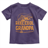 Reel Cool Grandpa Toddler T Shirt Funny Fishing Fisherman Fathers Day