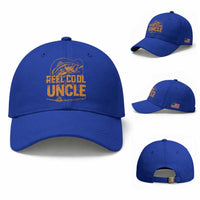 Reel Cool Uncle Baseball Cap Funny Fishing Fisherman Fathers Day