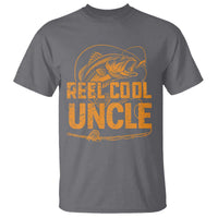 Reel Cool Uncle T Shirt Funny Fishing Fisherman Fathers Day