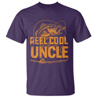 Reel Cool Uncle T Shirt Funny Fishing Fisherman Fathers Day