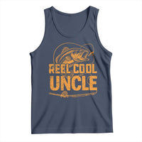 Reel Cool Uncle Tank Top Funny Fishing Fisherman Fathers Day