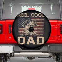 Reel Cool Dad Spare Tire Cover Funny Fishing USA Flag Patriotic Fisherman Fathers Day