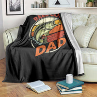 Reel Cool Dad Throw Blanket Funny Fathers Day Fishing Lover Fisherman