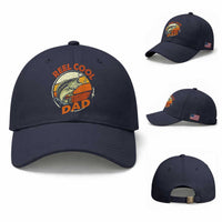 Reel Cool Dad Baseball Cap Funny Fathers Day Fishing Lover Fisherman