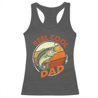 Reel Cool Dad Racerback Tank Top Funny Fathers Day Fishing Lover Fisherman