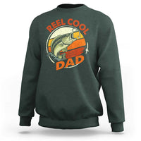 Reel Cool Dad Sweatshirt Funny Fathers Day Fishing Lover Fisherman