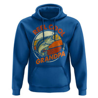Reel Cool Grandpa Hoodie Funny Fathers Day Dada Fishing Lover Fisherman