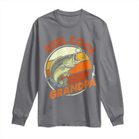 Reel Cool Grandpa Long Sleeve Shirt Funny Fathers Day Dada Fishing Lover Fisherman