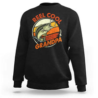 Reel Cool Grandpa Sweatshirt Funny Fathers Day Dada Fishing Lover Fisherman