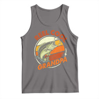 Reel Cool Grandpa Tank Top Funny Fathers Day Dada Fishing Lover Fisherman
