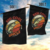 Uncle Fishing Garden Flag Reel Cool Uncle Funny Fathers Day Fisherman